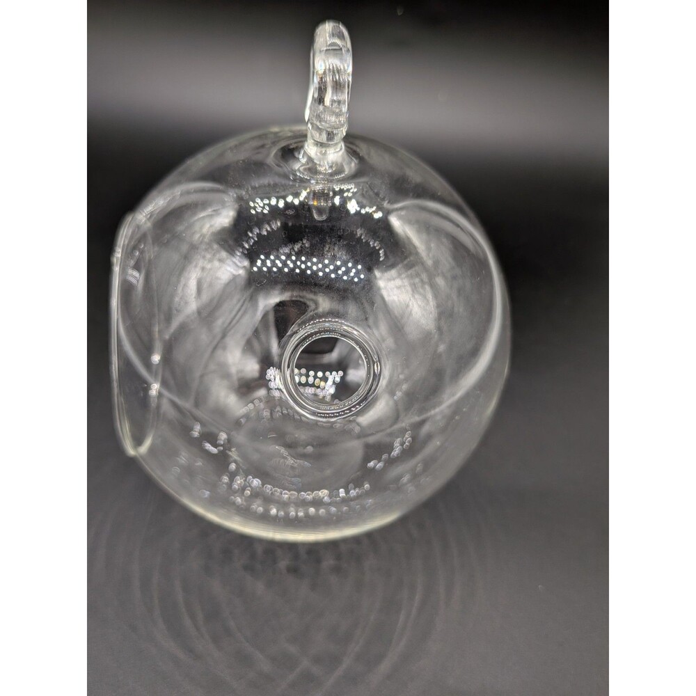 Lot of 3 Hanging Clear Glass Globe Terrarium Tealight Candle Holder Air Plant 4" - Picture 4 of 5